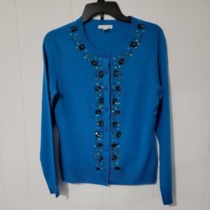 Jones New York Women's Sweater Rhymestones